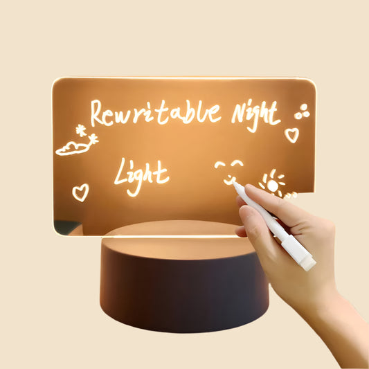 Note Board Creative Led Night Light USB Message Board Holiday Light with Pen Gifts for Children Girlfriend Decoration Night Lamp